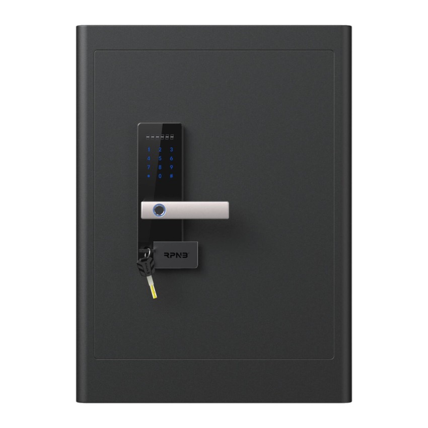 Fingerprint Home Safe With Touchscreen Keypad, Deluxe Nightstand Safe, 2.8 Cubic Feet, RPNB RPHS60