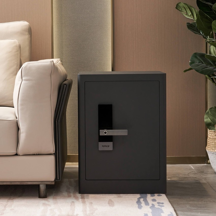 Fingerprint Home Safe With Touchscreen Keypad, Deluxe Nightstand Safe, 2.8 Cubic Feet, RPNB RPHS60