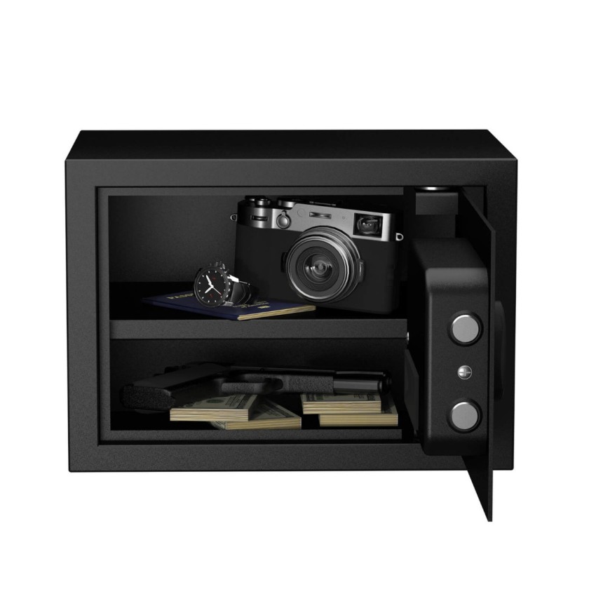 Compact Security Safe With Combination Lock, Personal Steel Safe Box, 0.5 Cubic Feet, RPNB-RP25ESA