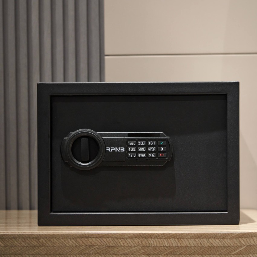 Compact Security Safe With Combination Lock, Personal Steel Safe Box, 0.5 Cubic Feet, RPNB-RP25ESA