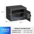 Biometric Home Safe with Fingerprint Digital Lock for Cash & Jewelry, 0.5 Cubic Feet, RPNB RP25FSA