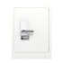 White Fingerprint Home Safe With Touchscreen Keypad, Deluxe Nightstand Safe, 2.8 Cubic Feet, RPNB RPHS60W