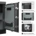 Fingerprint Home Safe With Touchscreen Keypad, Deluxe Nightstand Safe, 2.8 Cubic Feet, RPNB RPHS60
